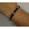 Blue Tiger Eye Crown Bracelet