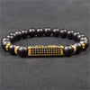 Matt Black Onyx Crown Bracelet