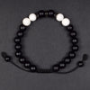 Matt Black Onyx and Naga Shell Bracelet