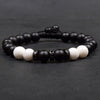 Matt Black Onyx and Naga Shell Bracelet