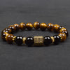 Tiger Eye and Onyx Bracelet