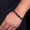 Matt Black Onyx Anchor Inlaid Hope Bracelet