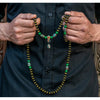 Onyx with Om Mantra Carving Mala