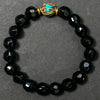 Black Onyx Diamond Cut Bracelet