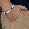 Howlite and Lava Stone Bracelet