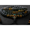 Lava Stone with Tiger Eye Guidance and Wisdom Mala