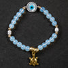 Opalite Serenity Evil Eye Protection Charm Bracelet