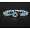 Opalite Serenity Evil Eye Protection Charm Bracelet