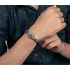 Lapis Wheel Of Dharma Charm Bracelet