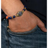 Lapis Wheel Of Dharma Charm Bracelet