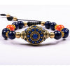 Lapis Wheel Of Dharma Charm Bracelet