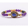 Amethyst and Matt Onyx Illumination Energy Bracelet