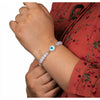 Opalite Serenity Evil Eye Protection Charm Bracelet