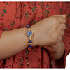 Lapis Wheel Of Dharma Charm Bracelet