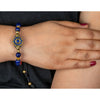 Lapis Wheel Of Dharma Charm Bracelet