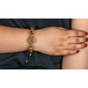 Tiger Eye Wheel Of Dharma Charm Bracelet