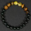 Onyx with Tiger Eye and Citrine Divider Bracelet