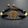 Onyx and Mother of Pearl Tree Of Life Bracelet