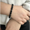 Black Onyx Diamond Cut Bracelet