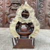 Green Tara with Throne Pure Copper and Silver Plated Statue