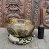 Green Tara Carved Singing Bowl