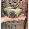 Green Tara Carved Singing Bowl