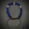 Blue Tiger Eye Crown Bracelet