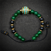 Aventurine and Matt Onyx Prosperity and Protection Bracelet