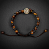 Tiger Eye Lava Stone Double Layer Bracelet