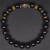 Matt Black Onyx Anchor Inlaid Hope Bracelet