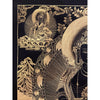 Amitayus Buddha Black and Gold Thangka Painting