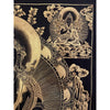 Amitayus Buddha Black and Gold Thangka Painting