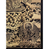 Amitayus Buddha Black and Gold Thangka Painting