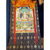 White Tara Thangka - Silk Framed