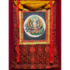 Traditional Silk Brocade Framing