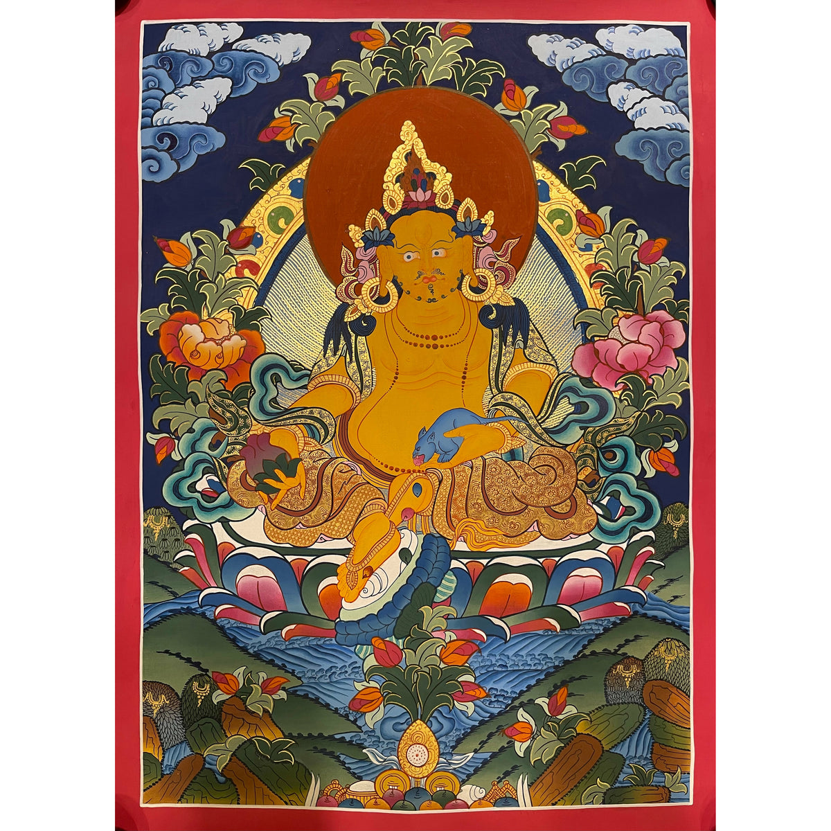 Jambhala Tibetan Thangka– Art Of Tibet