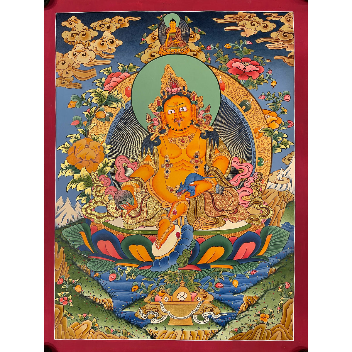 Jambhala Tibetan Thangka– Art Of Tibet