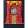 Kalachakra Mandala Tibetan Thangka - Silk framed