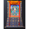 White Tara Thangka - Silk Framed