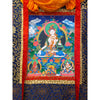 White Tara Thangka - Silk Framed