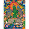 Green Tara Large Thangka