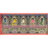 Five Dhyani Buddha Thangka