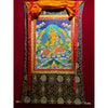 Kubera Thangka Painting - Silk Framed