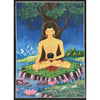 Buddha Meditating In Bodhi Tree Thangka