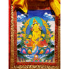 Kubera Thangka Painting - Silk Framed