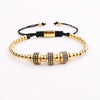 Onyx Black and Gold Bracelet Set