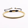 Onyx Black and Gold Bracelet Set