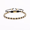 Onyx Black and Gold Bracelet Set